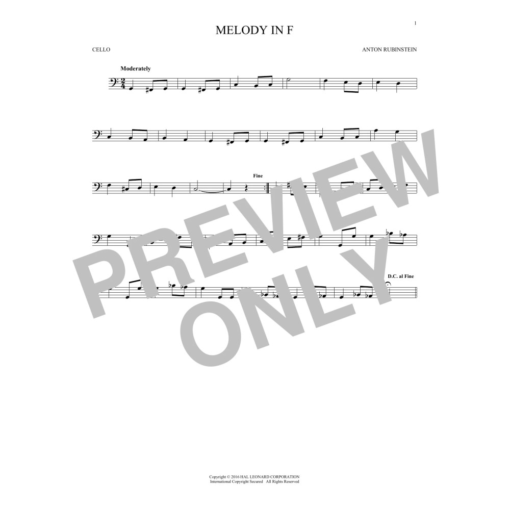 Melody In F